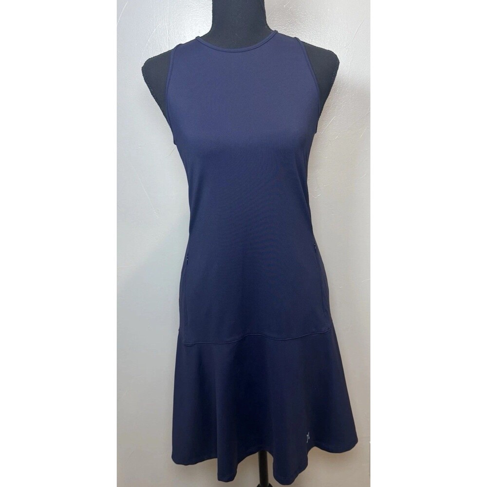 J. McLaughlin Tallula Dress Blue Size Small Catalina Cloth Summer Athleisure NWT - Picture 5 of 16